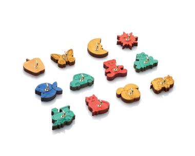 Set 12 Appendini varie forme 1 gancio