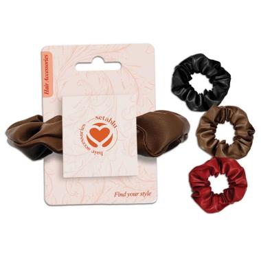 Elastico Scrunchies Similpelle Col Ass